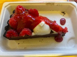 Raspberry Ganache tart   at Vegie Bar in Fitzroy