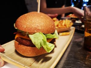 Burgernater at Vegie Bar in Fitzroy