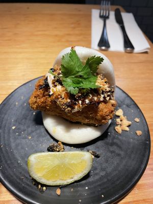 Chicken bao, delicious!   at Vegie Bar in Fitzroy