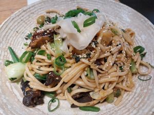 Yaki udon at Vegie Bar in Fitzroy