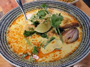 Laksa at Vegie Bar in Fitzroy