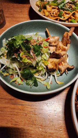 King oyster mushrooms at Vegie Bar in Fitzroy
