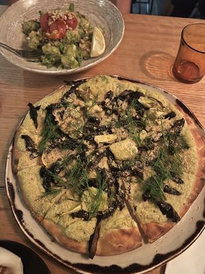 Mushroom artichoke pizza (GF) but personally I thought better on a non GF base  at Vegie Bar in Fitzroy