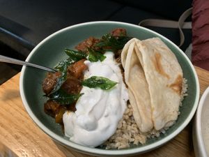 ‘Beef’ rendang. Really good    at Vegie Bar in Fitzroy