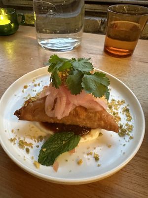 Samosa  at Vegie Bar in Fitzroy