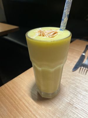 Mango lassi  at Vegie Bar in Fitzroy