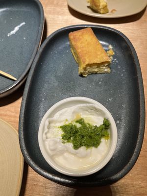 Polenta forgot to take a photoo  at Vegie Bar in Fitzroy