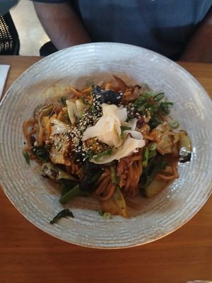 Noodles at Vegie Bar in Fitzroy