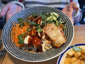 Korean fried chicken, wow!  at Vegie Bar in Fitzroy