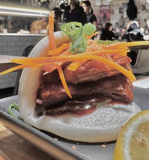 Duck Bao bun   at Vegie Bar in Fitzroy