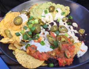 Vegan nachos  at Vegie Bar in Fitzroy