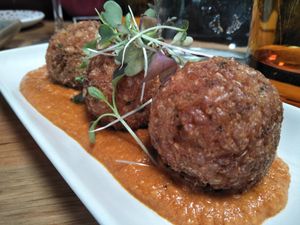 Rice balls  at Vegie Bar in Fitzroy