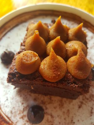 PB brownie at Vegie Bar in Fitzroy