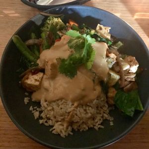 Stirfry at Vegie Bar in Fitzroy