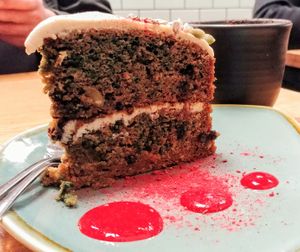 Carrot cake at Vegie Bar in Fitzroy