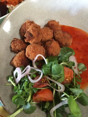 Mushroom Nuggets at Vegie Bar in Fitzroy