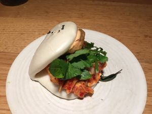 Steamed slider at Vegie Bar in Fitzroy