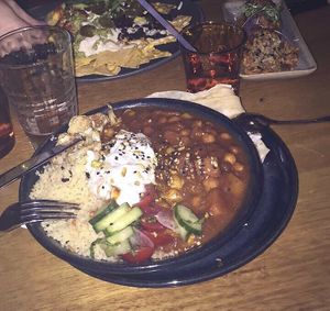 Amazing food at Vegie Bar in Fitzroy