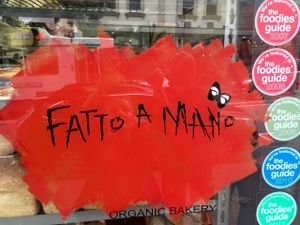 Logo at Fatto A Mano in Fitzroy