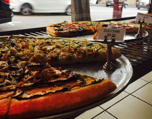 Vegan pizza at Fatto A Mano in Fitzroy