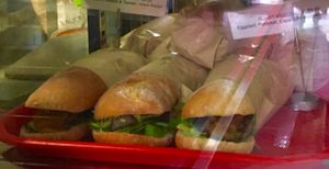 Vegan lunch rolls at Fatto A Mano in Fitzroy