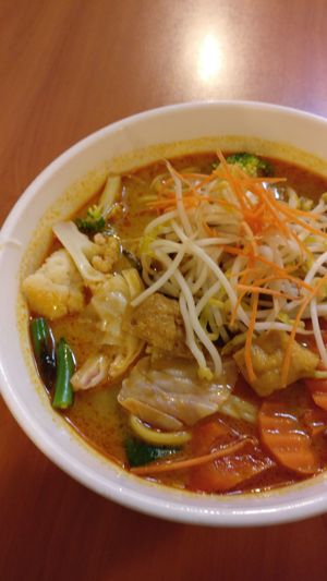 Curry laksa at Fo Guang Yuan in Melbourne