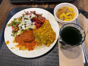 12.5$ vegan platter   at Gopals in Melbourne