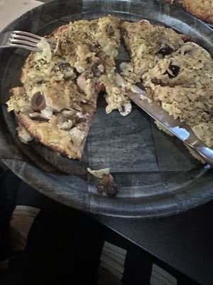 Artichoke pizza. Yummy  at Nostralis Wholemeal Pizza in Caulfield North