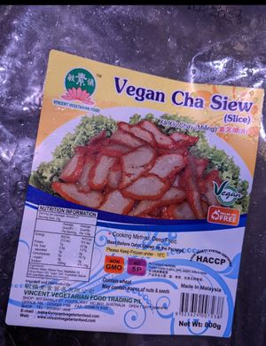 Vegan pork at Vincent Vegetarian Food in Footscray