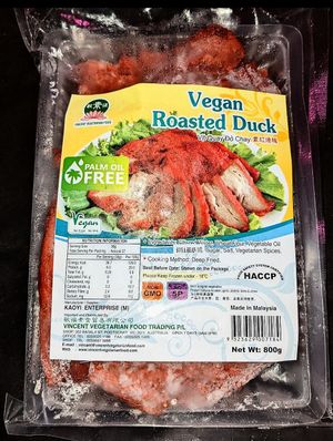 Vegan duck at Vincent Vegetarian Food in Footscray