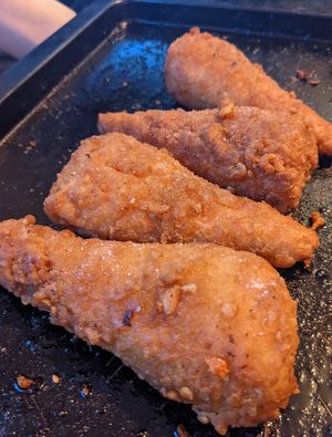 Vegan chicken drumsticks at Vincent Vegetarian Food in Footscray