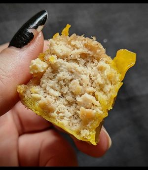 Vegan siew mai at Vincent Vegetarian Food in Footscray