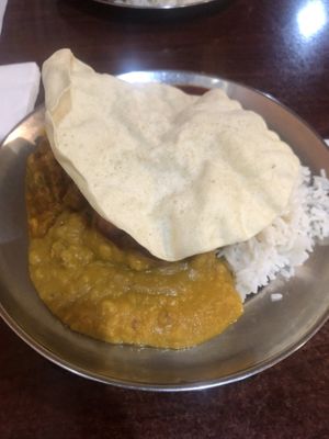 Daily evening meal  at Govinda's Restaurant in Northbridge