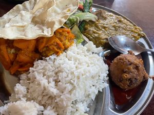 Vegan Krishna combo $11  at Govinda's Restaurant in Northbridge