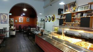 restaurant interior  at Govinda's Restaurant in Northbridge