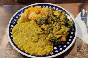 shiitake+spinach dal at Bio Bistro Spicy Spices in Salzburg