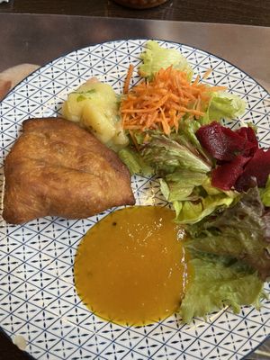 Authentic samosa   at Bio Bistro Spicy Spices in Salzburg