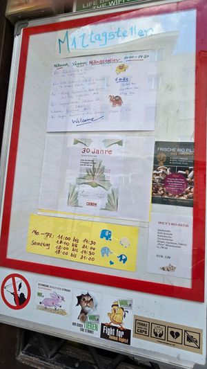 menu at Bio Bistro Spicy Spices in Salzburg