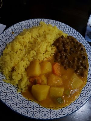 Vegan lunch special at Bio Bistro Spicy Spices in Salzburg