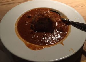 gulasch with dumpling  at Rupp's Vegetarisches Pub   in Vienna