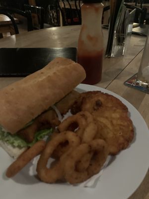 Schnitzel, baguette  at Rupp's Vegetarisches Pub   in Vienna