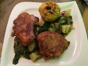 Pumpkin and Polenta  at Bio Bar von Antun in Vienna