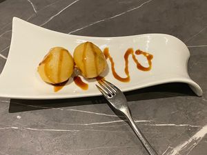 Gebackene Banane   at Vegetasia in Vienna