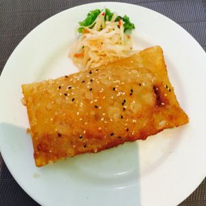vegan spring roll  at Vegetasia in Vienna