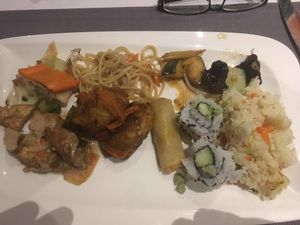 vegan buffet winnings at Vegetasia in Vienna