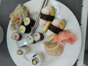 sushi at Vegetasia in Vienna