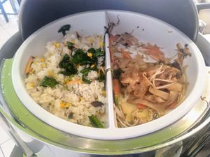 Warm dishes at Vegetasia in Vienna