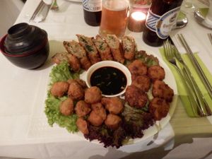 Mixed platter--delicious!!! at Vegetasia in Vienna