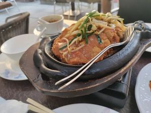 Vegan 'beef' (more like chicken) at Xu's Cooking in Vienna