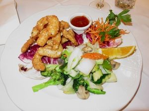 main dish, baked ‘shrimps’, 9,90€, Xu’s Cooking, Vienna at Xu's Cooking in Vienna